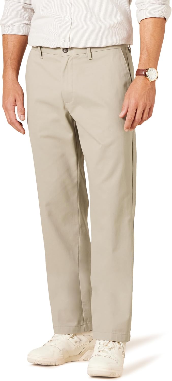 Amazon Essentials Men's Classic-Fit Wrinkle-Resistant Flat-Front Stretch Chino Pant