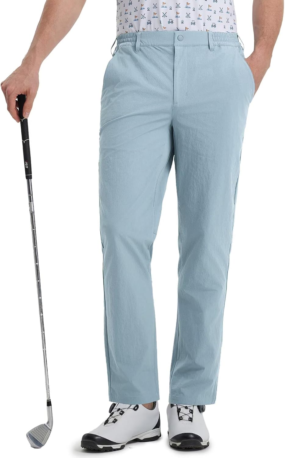 M MAELREG Mens Golf Pants 5 Pockets Lightweight - 30"\/32"\/34" Dry Fit Water-Resistant Stretch Dress Work Mens Casual Pants
