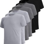 Men’s Bamboo Blend Crewneck Undershirts — Pack of 6, Moisture Wicking