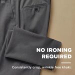 Men’s Classic Fit No-Iron Khaki Trousers — Flat Front