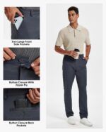 Men’s Classic Fit Stretch Work Trousers — 30, 32 and 34 Inch Inseam