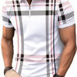 Men’s Colour Block Polo Shirt — Slim Fit with Chest Pocket