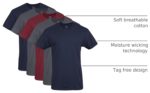 Men’s Cotton Crew Neck T-Shirts — Multipack, Classic Fit