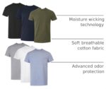 Men’s Cotton Pocket T-Shirt Undershirts — Pack of 6