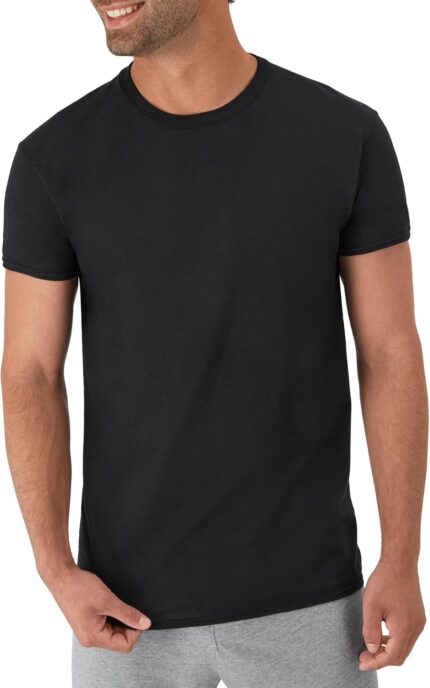 Men’s Cotton Undershirt Multipack — Stay-Tucked Crew Neck