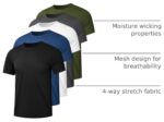 Men’s Dry Fit Gym T-Shirts — Multipack, Breathable Mesh Panels