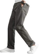 Men’s Elastic Waist Jogger Cargo Trousers — Lightweight Casual