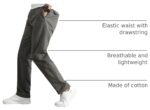 Men’s Elastic Waist Jogger Cargo Trousers — Lightweight Casual