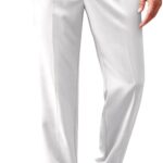 Men’s Pleated Elastic Waist Trousers — Lightweight Loose Fit