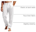 Men’s Pleated Elastic Waist Trousers — Lightweight Loose Fit