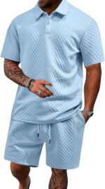 Men’s Polo Shirt and Shorts Set — Two Piece Summer Outfit