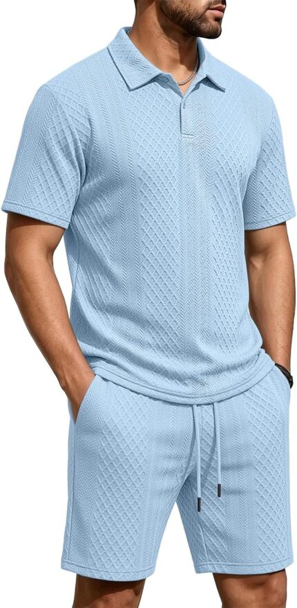 Men’s Polo Shirt and Shorts Set — Two Piece Summer Outfit