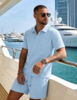 Men’s Polo Shirt and Shorts Set — Two Piece Summer Outfit