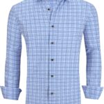 Men’s Printed Business Casual Shirt — Wrinkle Resistant Four-Way Stretch