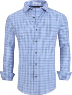 Men’s Printed Business Casual Shirt — Wrinkle Resistant Four-Way Stretch