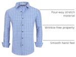 Men’s Printed Business Casual Shirt — Wrinkle Resistant Four-Way Stretch