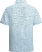 Men’s Printed Dress Shirt — Button Down, Four-Way Stretch Weave