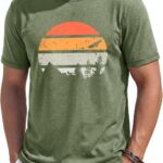 Men’s Printed Graphic Short Sleeve T-Shirt — Crewneck Summer Tee