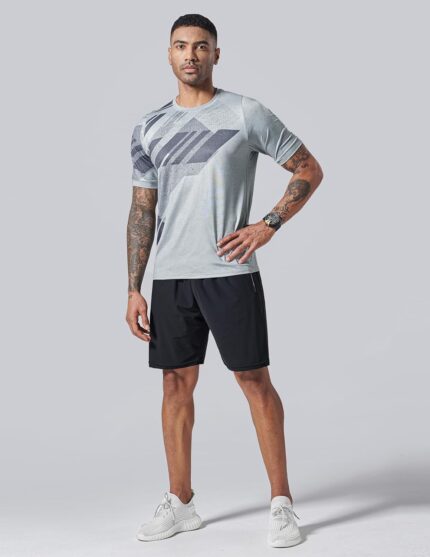 Men’s Quick Dry Crew Neck T-Shirts — Pack of 5, Athletic Fit