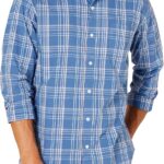 Men’s Regular Fit Long Sleeve Poplin Shirt — Business Casual