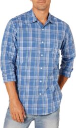 Men’s Regular Fit Long Sleeve Poplin Shirt — Business Casual
