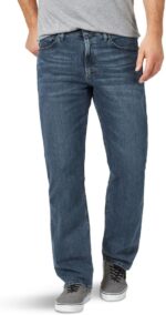 Men’s Relaxed Fit Jeans with Comfort Flex Waist — Five Pocket