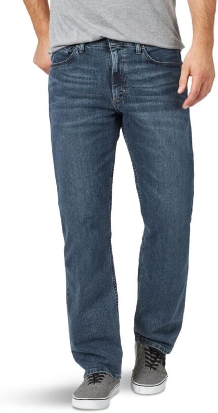 Men's Relaxed Fit Jeans with Comfort Flex Waist — Five Pocket