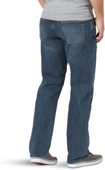 Men’s Relaxed Fit Jeans with Comfort Flex Waist — Five Pocket
