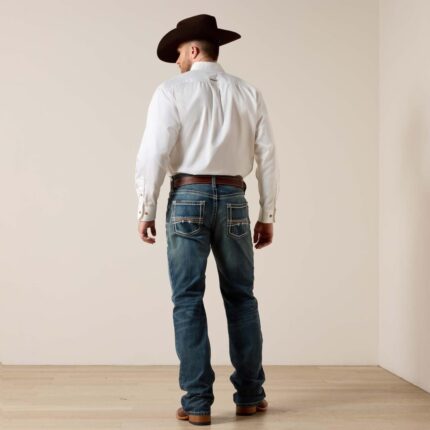 Men’s Relaxed Stretch Bootcut Jeans — Five Pocket Denim