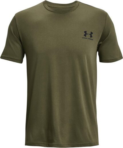 Men's Short Sleeve Sportstyle T-Shirt — Left Chest Logo, Loose Fit