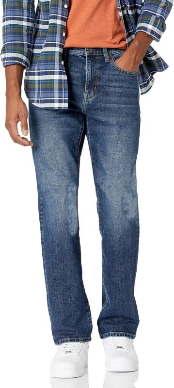 Men's Slim Fit Bootcut Stretch Jeans — Five Pocket