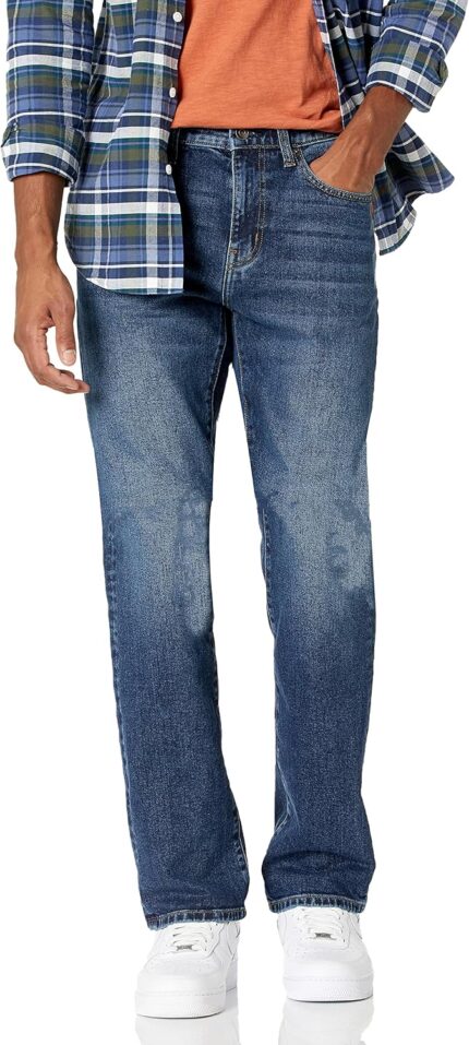 Men's Slim Fit Bootcut Stretch Jeans — Five Pocket