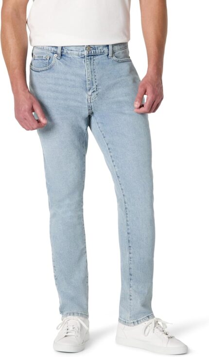 Men's Slim Fit Jeans — Five Pocket Denim, Regular Rise