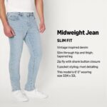 Men’s Slim Fit Jeans — Five Pocket Denim, Regular Rise