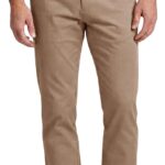 Men’s Slim Fit Tapered Chino Trousers — Cotton Twill