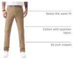 Men’s Slim Fit Tapered Chino Trousers — Cotton Twill