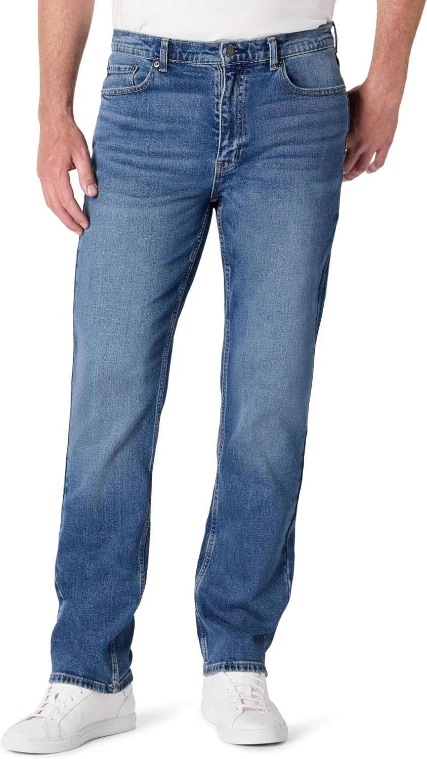 Men’s Straight Fit Jeans — Low Stretch Denim, Five Pocket Men’s Straight Fit Jeans — Low Stretch Denim, Five Pocket