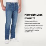 Men’s Straight Fit Jeans — Low Stretch Denim, Five Pocket