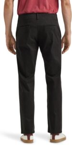 Men’s Straight Leg Work Trousers — Regular Fit, Flat Front Stretch
