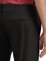 Men’s Straight Leg Work Trousers — Regular Fit, Flat Front Stretch