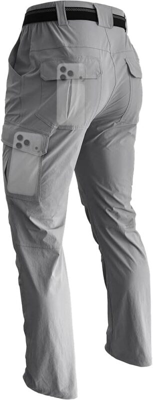 Men's Water-Repellent Cargo Hiking Trousers — Four-Way Stretch, Multi Pocket