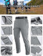 Men’s Water-Repellent Cargo Hiking Trousers — Four-Way Stretch, Multi Pocket